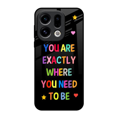 Magical Words Oppo Find X9 Glass Back Cover Online