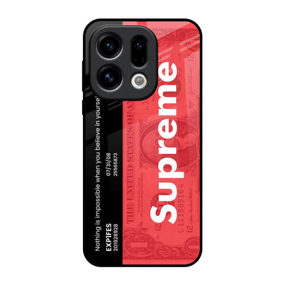Supreme Ticket Oppo Find X9 Glass Back Cover Online