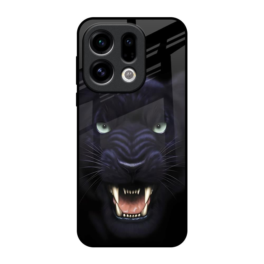 Angry Black Tiger Oppo Find X9 Glass Back Cover Online