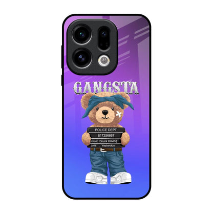 Gangsta Bear Oppo Find X9 Glass Back Cover Online
