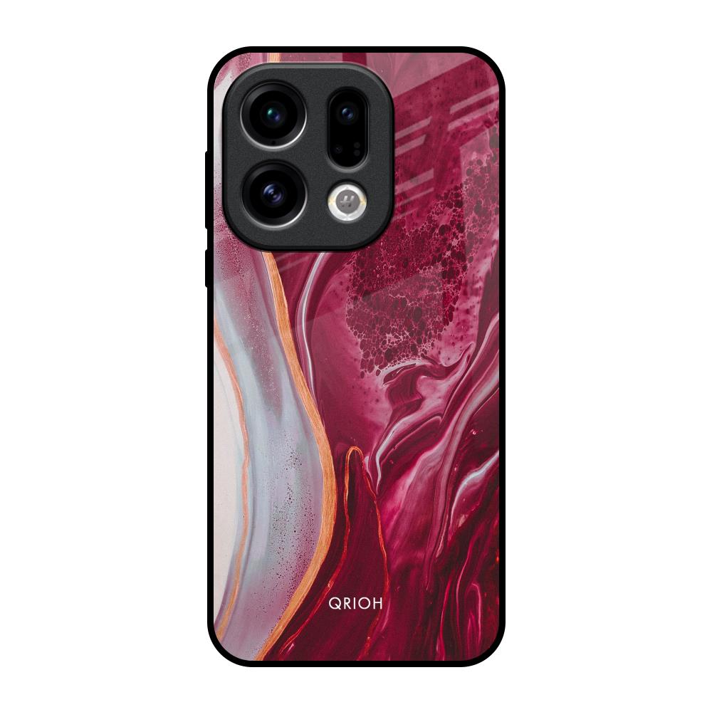 Crimson Ruby Oppo Find X9 Glass Back Cover Online