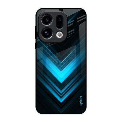 Vertical Blue Arrow Oppo Find X9 Glass Back Cover Online