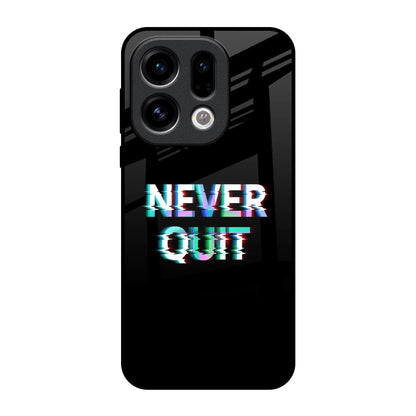 Never Quit Oppo Find X9 Glass Back Cover Online