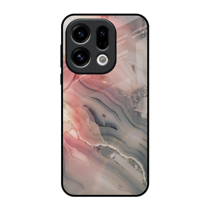 Pink And Grey Marble Oppo Find X9 Glass Back Cover Online
