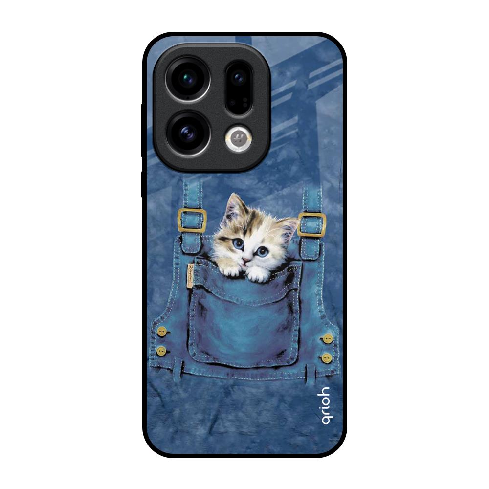 Kitty In Pocket Oppo Find X9 Glass Back Cover Online