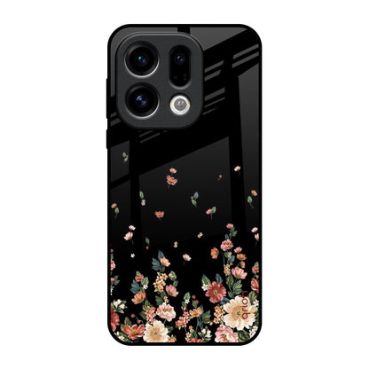 Floating Floral Print Oppo Find X9 Glass Back Cover Online