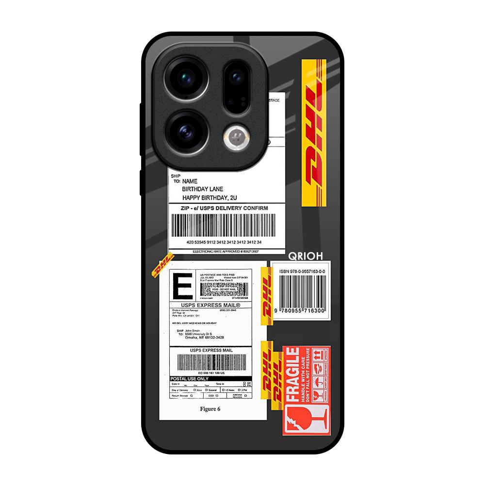 Cool Barcode Label Oppo Find X9 Glass Back Cover Online