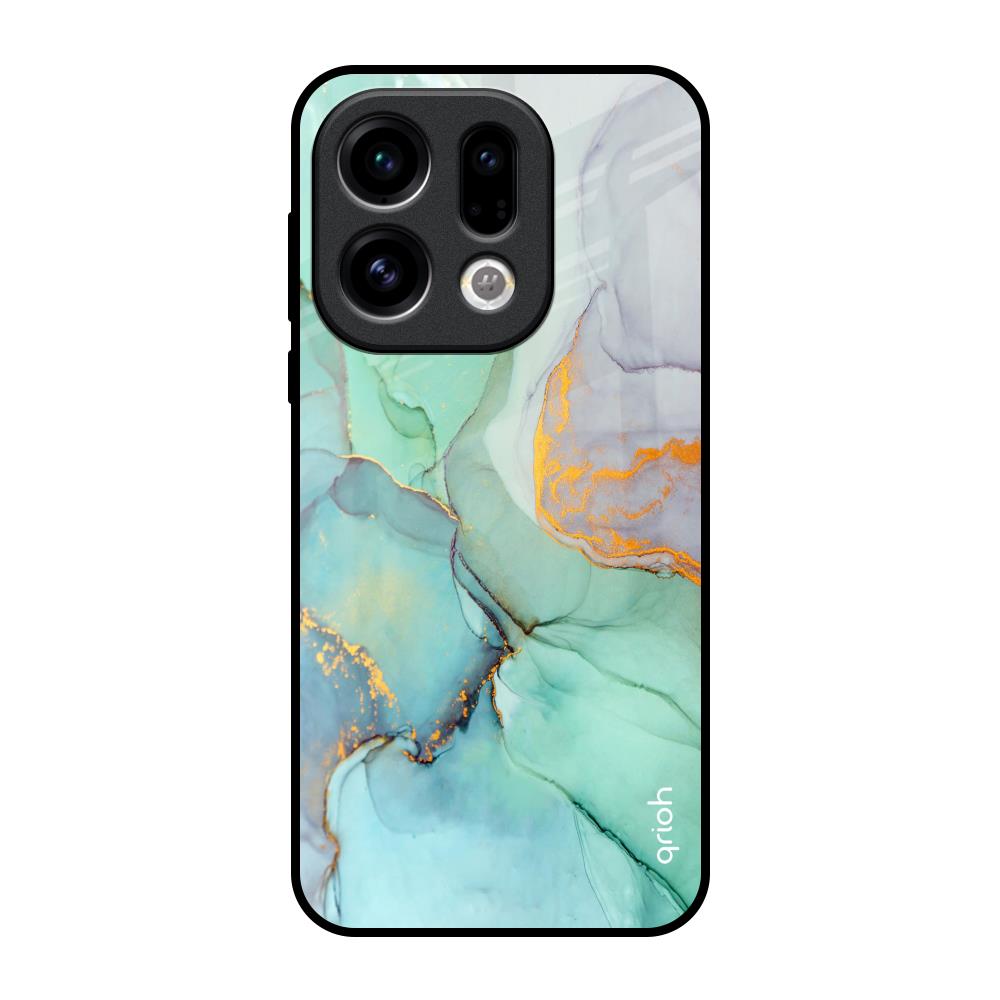 Green Marble Oppo Find X9 Glass Back Cover Online