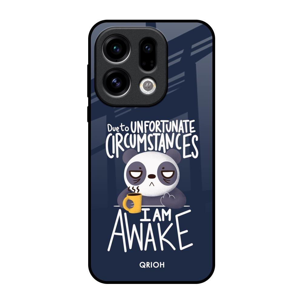 Struggling Panda Oppo Find X9 Glass Back Cover Online