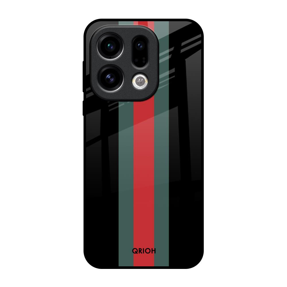 Vertical Stripes Oppo Find X9 Glass Back Cover Online