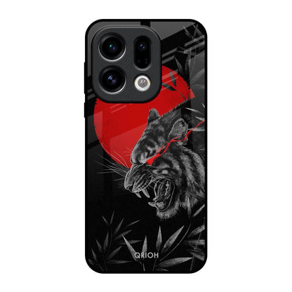 Red Moon Tiger Oppo Find X9 Glass Back Cover Online