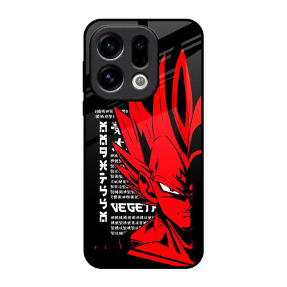 Red Vegeta Oppo Find X9 Glass Back Cover Online
