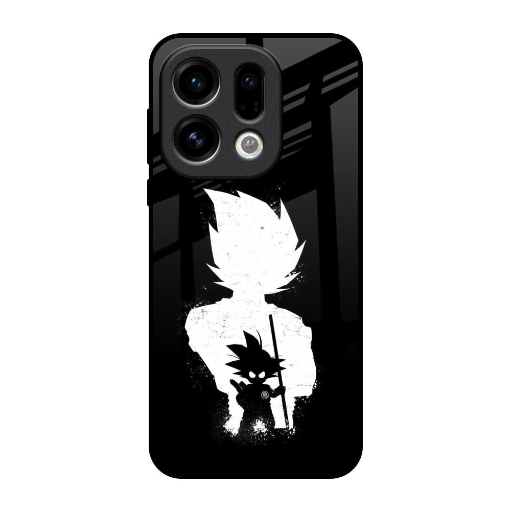 Monochrome Goku Oppo Find X9 Glass Back Cover Online