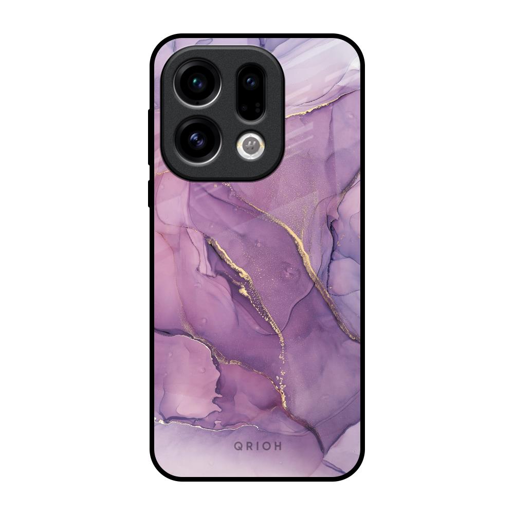 Purple Gold Marble Oppo Find X9 Glass Back Cover Online