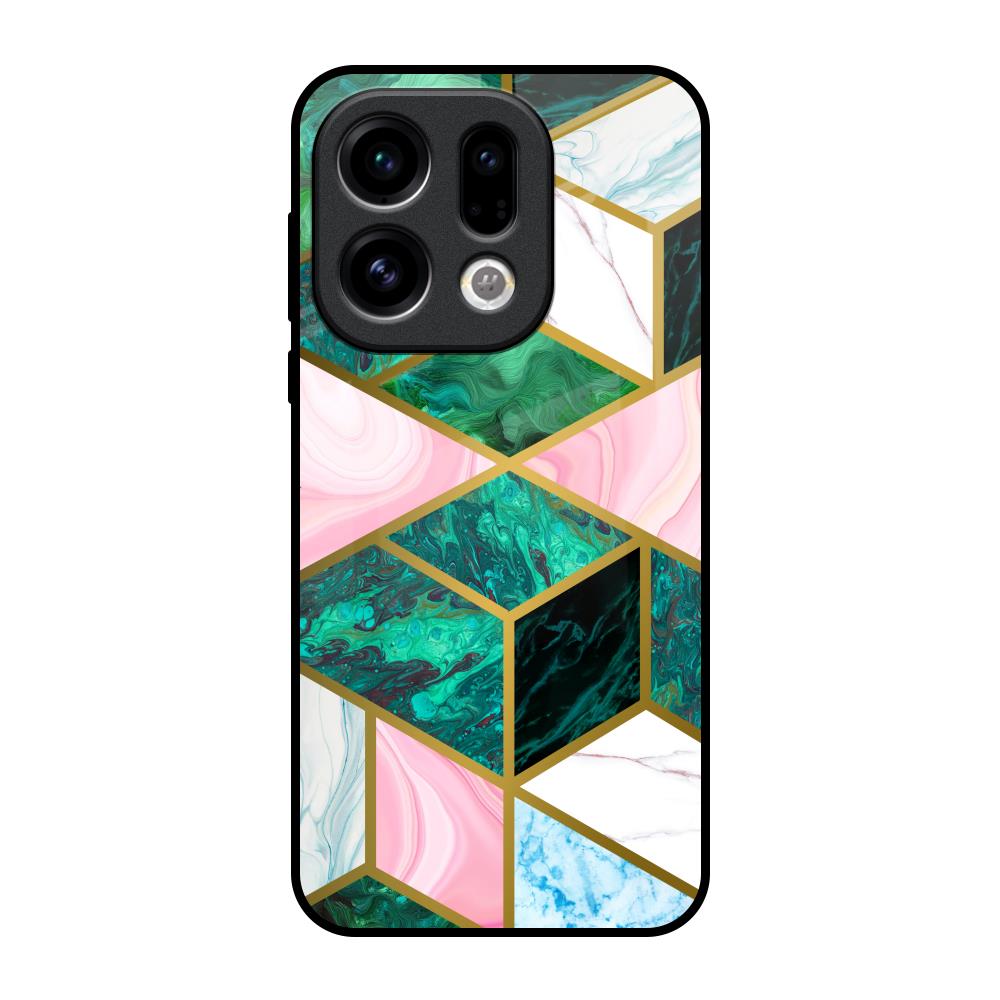 Seamless Green Marble Oppo Find X9 Glass Back Cover Online