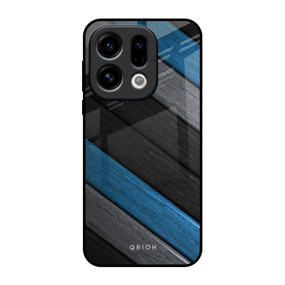 Multicolor Wooden Effect Oppo Find X9 Glass Back Cover Online