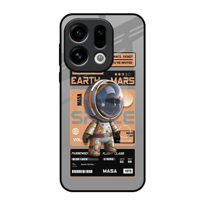 Space Ticket Oppo Find X9 Glass Back Cover Online