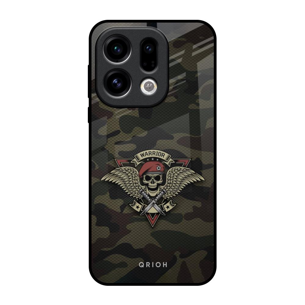 Army Warrior Oppo Find X9 Glass Back Cover Online