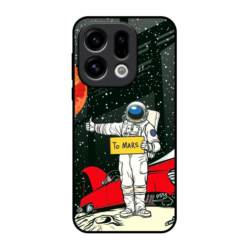 Astronaut on Mars Oppo Find X9 Glass Back Cover Online