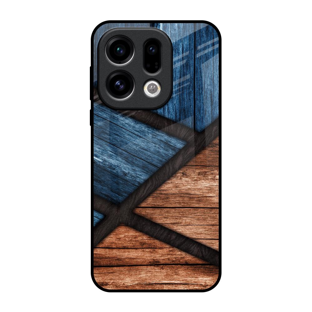 Wooden Tiles Oppo Find X9 Glass Back Cover Online
