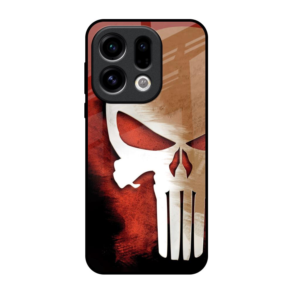 Red Skull Oppo Find X9 Glass Back Cover Online