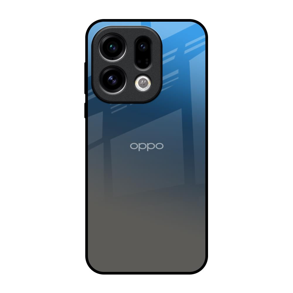 Blue Grey Ombre Oppo Find X9 Glass Back Cover Online
