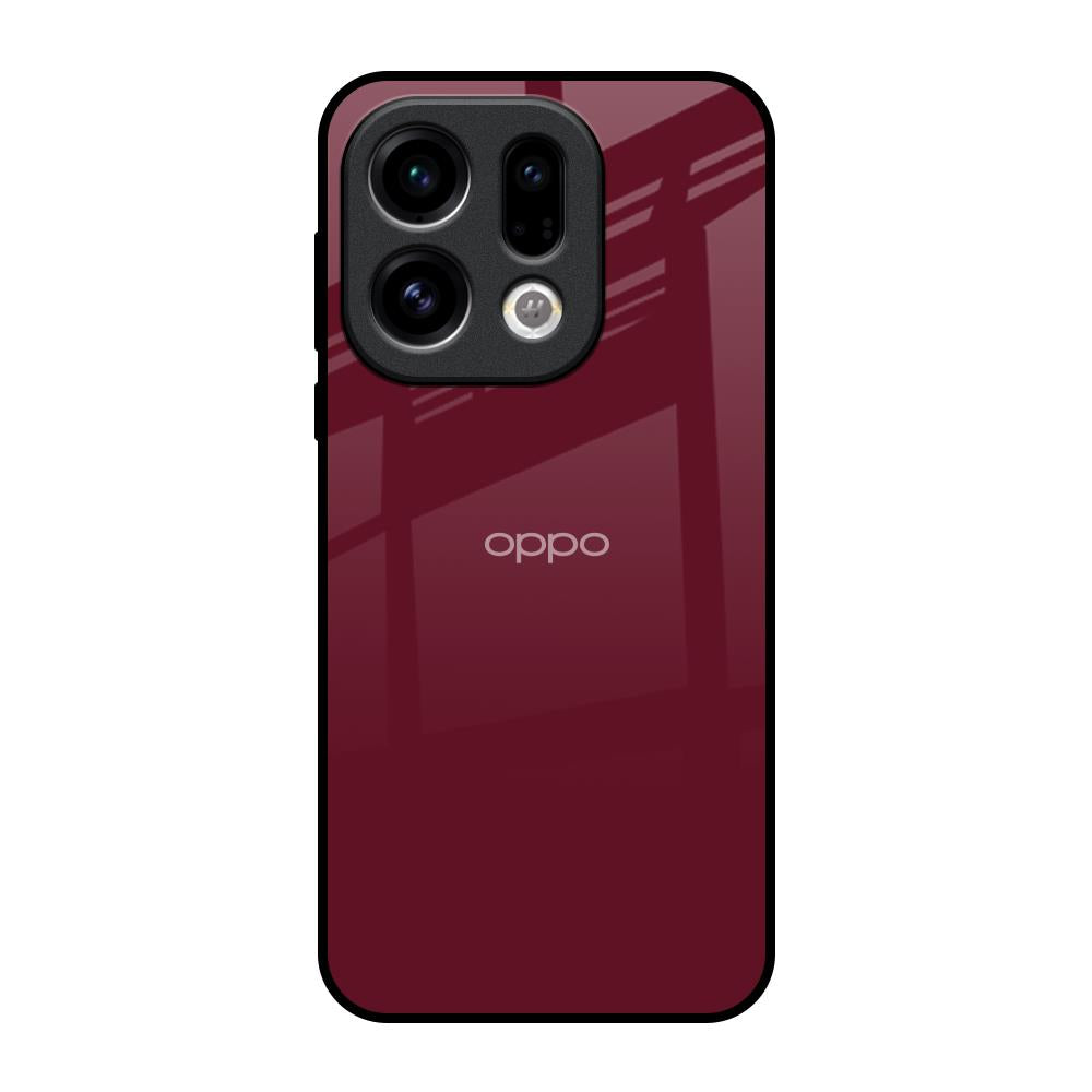 Classic Burgundy Oppo Find X9 Glass Back Cover Online