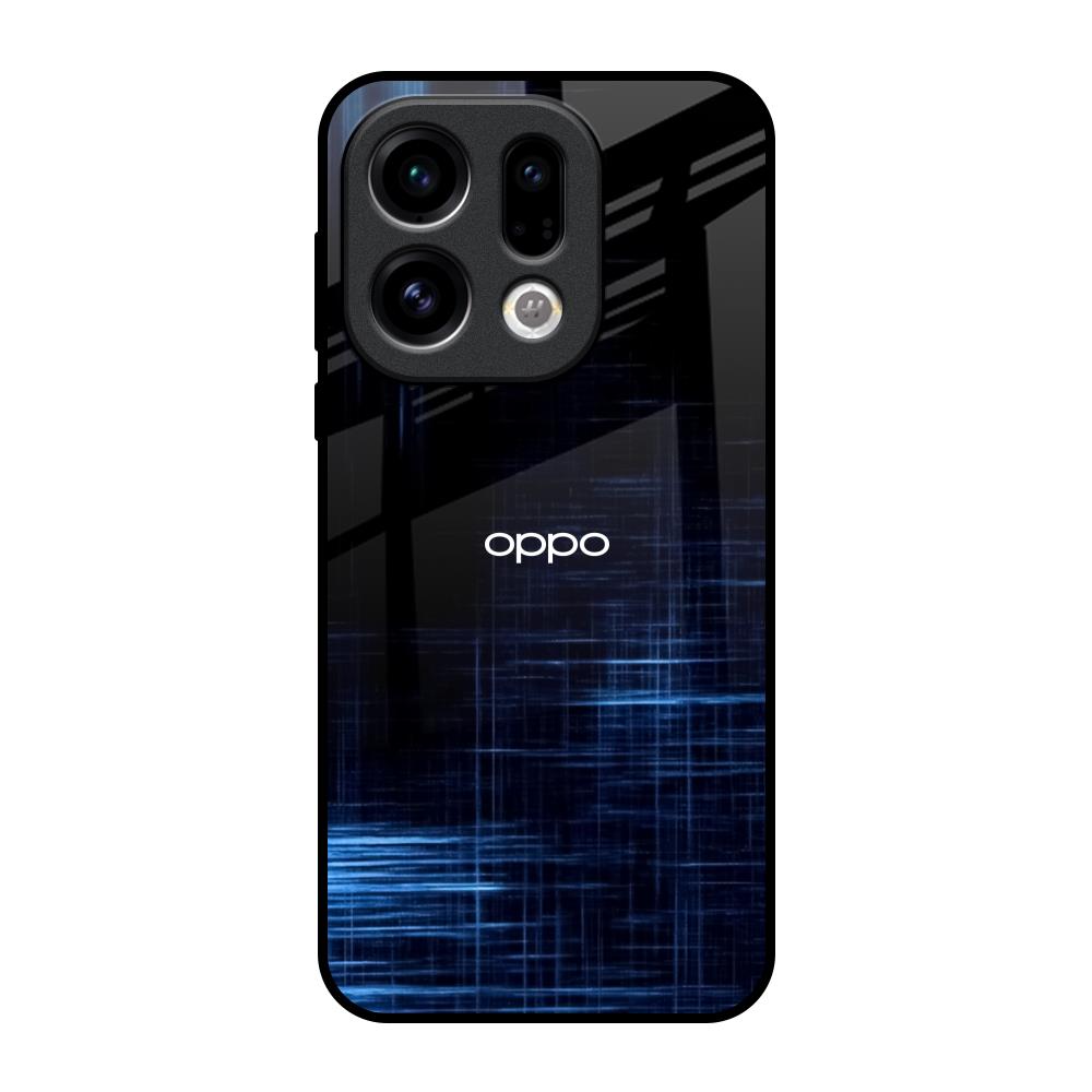 Blue Scratch Oppo Find X9 Glass Back Cover Online