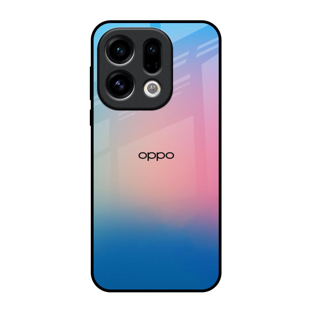 Blue & Pink Ombre Oppo Find X9 Glass Back Cover Online