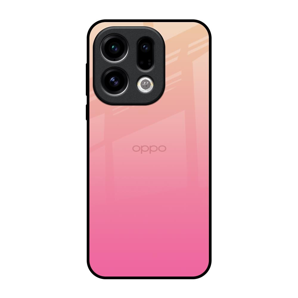 Pastel Pink Gradient Oppo Find X9 Glass Back Cover Online
