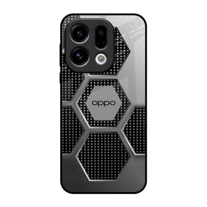 Hexagon Style Oppo Find X9 Glass Back Cover Online