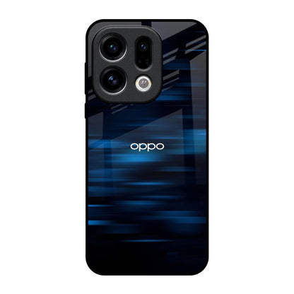 Blue Rough Abstract Oppo Find X9 Glass Back Cover Online