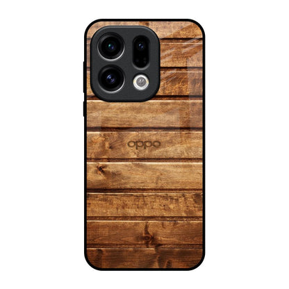 Wooden Planks Oppo Find X9 Glass Back Cover Online