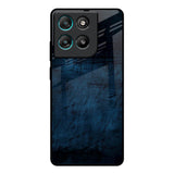 Dark Blue Grunge Motorola Edge G67 Power Glass Back Cover Online