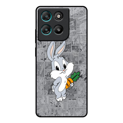 Cute Baby Bunny Motorola Edge G67 Power Glass Back Cover Online
