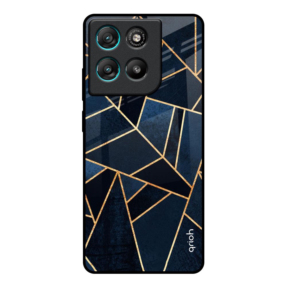 Abstract Tiles Motorola Edge G67 Power Glass Back Cover Online
