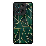 Abstract Green Motorola Edge G67 Power Glass Back Cover Online
