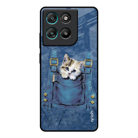 Kitty In Pocket Motorola Edge G67 Power Glass Back Cover Online