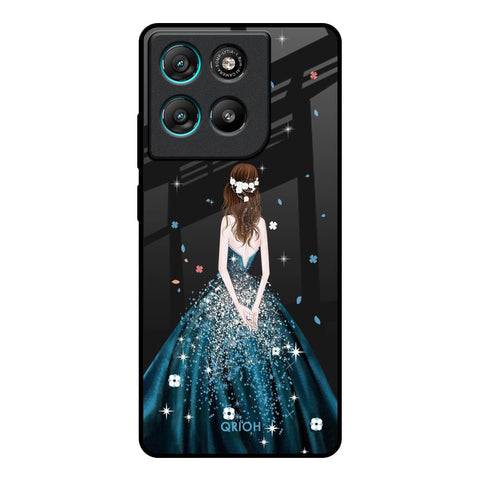 Queen Of Fashion Motorola Edge G67 Power Glass Back Cover Online