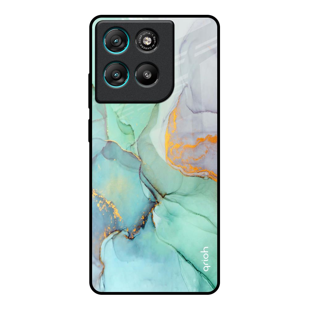 Green Marble Motorola Edge G67 Power Glass Back Cover Online