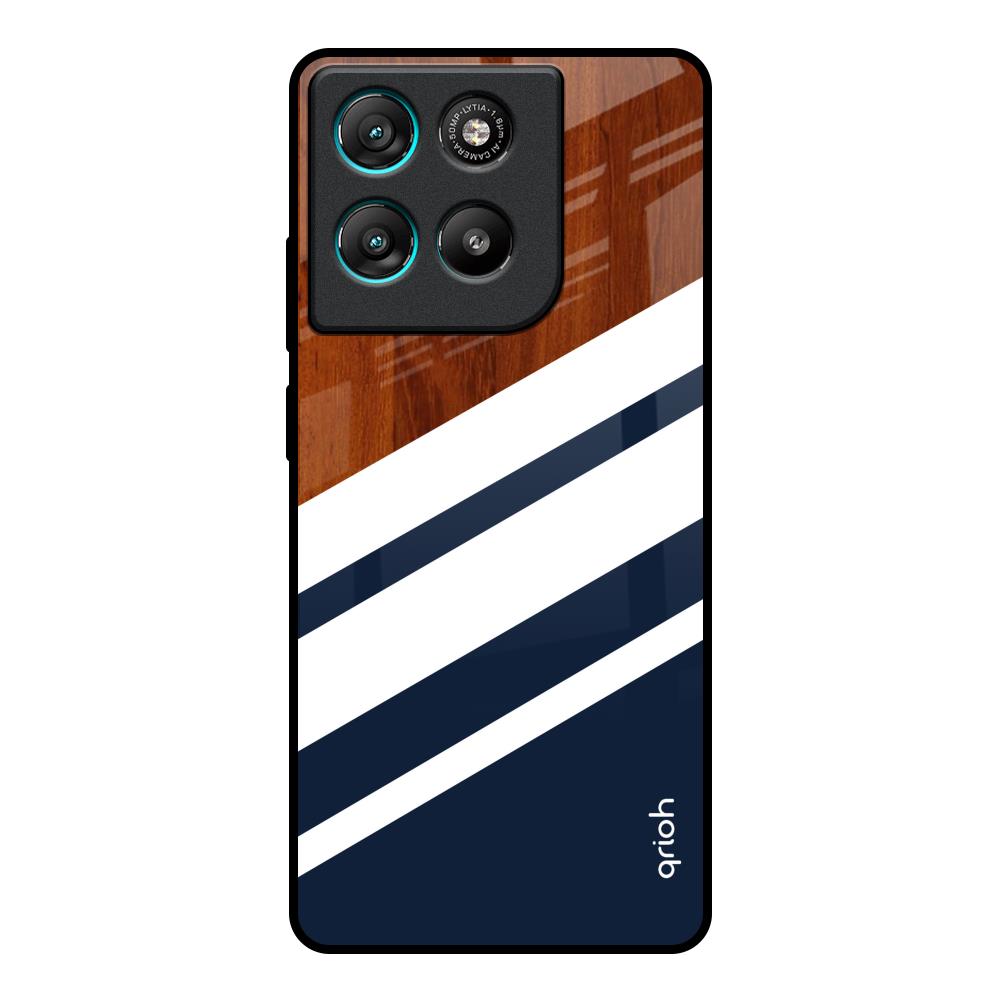 Bold Stripes Motorola Edge G67 Power Glass Back Cover Online