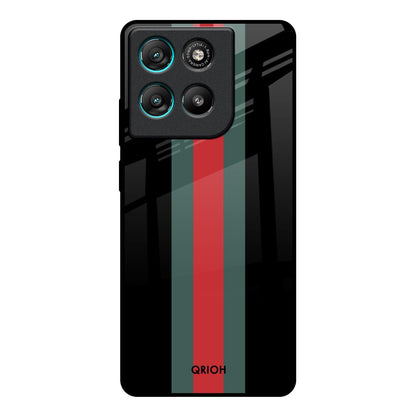 Vertical Stripes Motorola Edge G67 Power Glass Back Cover Online