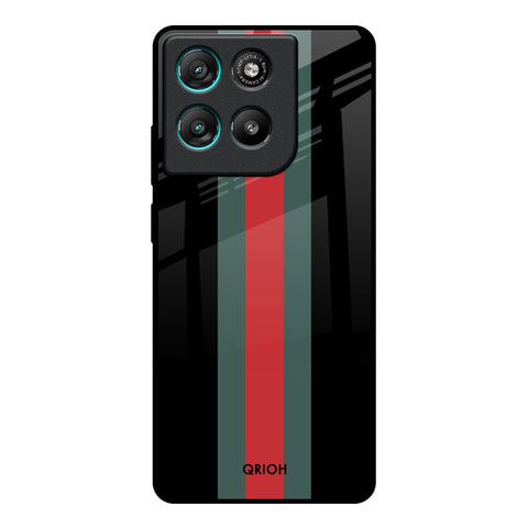 Vertical Stripes Motorola Edge G67 Power Glass Back Cover Online
