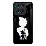 Monochrome Goku Motorola Edge G67 Power Glass Back Cover Online