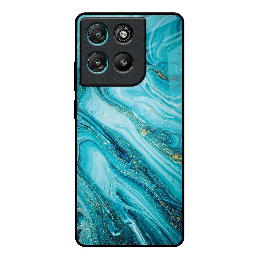 Ocean Marble Motorola Edge G67 Power Glass Back Cover Online