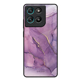 Purple Gold Marble Motorola Edge G67 Power Glass Back Cover Online
