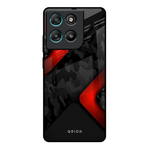 Modern Camo Abstract Motorola Edge G67 Power Glass Back Cover Online