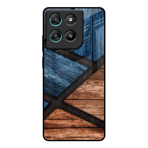Wooden Tiles Motorola Edge G67 Power Glass Back Cover Online