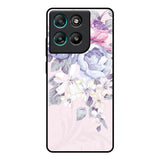 Elegant Floral Motorola Edge G67 Power Glass Back Cover Online