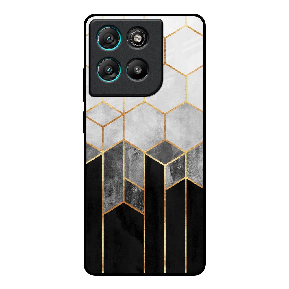 Tricolor Pattern Motorola Edge G67 Power Glass Back Cover Online